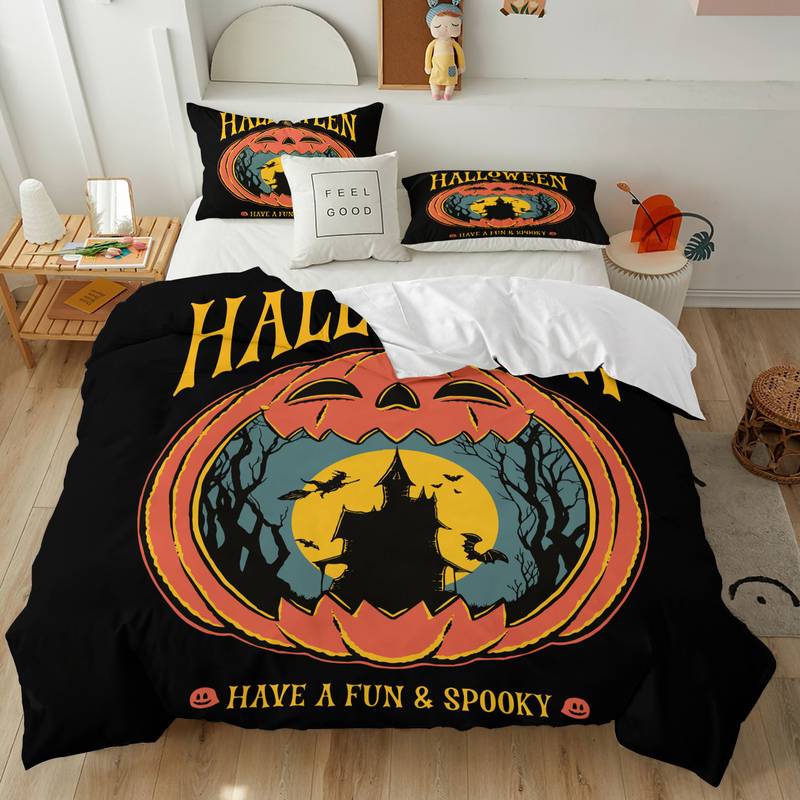 Halloween Bedding Set Have A Fun And Spooky Halloween Duvet Covers
