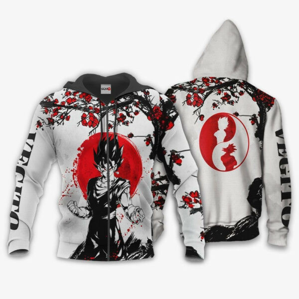 Vegito Japan Cherry Blossoms Dragon Ball Z Anime 1k347 Cartoon Graphic Outfits Aop 3d Hoodie, Zip Hoodie 2258