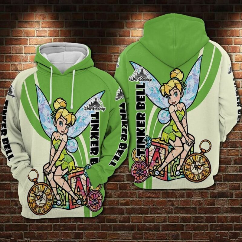 Tinker Bell 3 Over Print 3d Hoodie Zip Hoodie