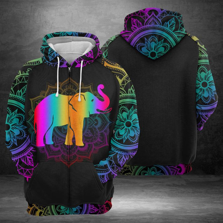 Elephant 3D All Over Print Hoodie & Zip Hoodie