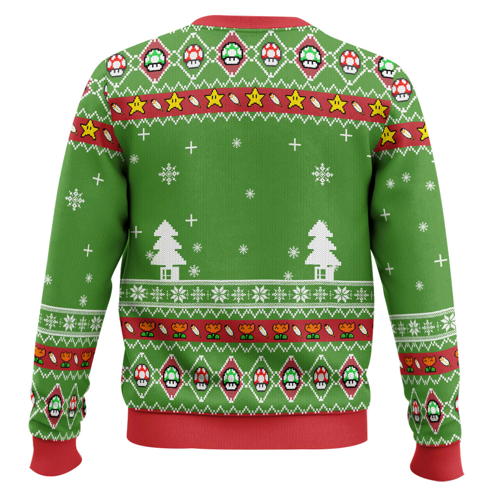 3D Nintendo Super Mario Ugly Christmas Sweater