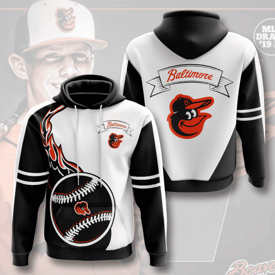 Baltimore Orioles 3D All Over Print Hoodie & Zip Hoodie