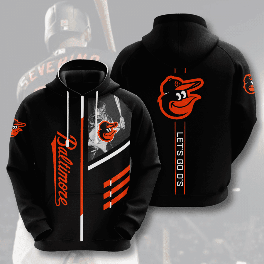 Baltimore Orioles 3D All Over Print Hoodie & Zip Hoodie