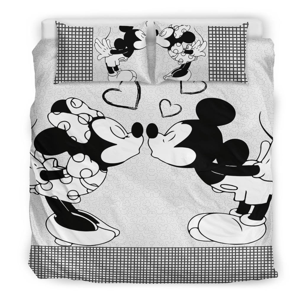 MM Bedding Set DN MM And Minnie Kissing Duvet Covers