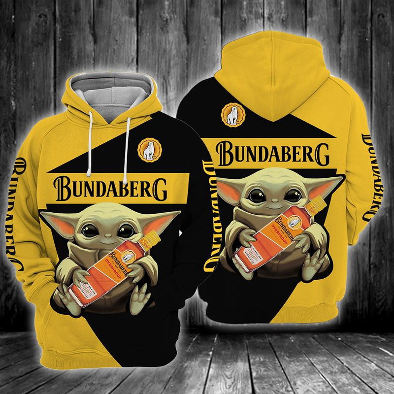 Baby Yoda Rum Bundaberg 3D All Over Print Hoodie & Zip Hoodie