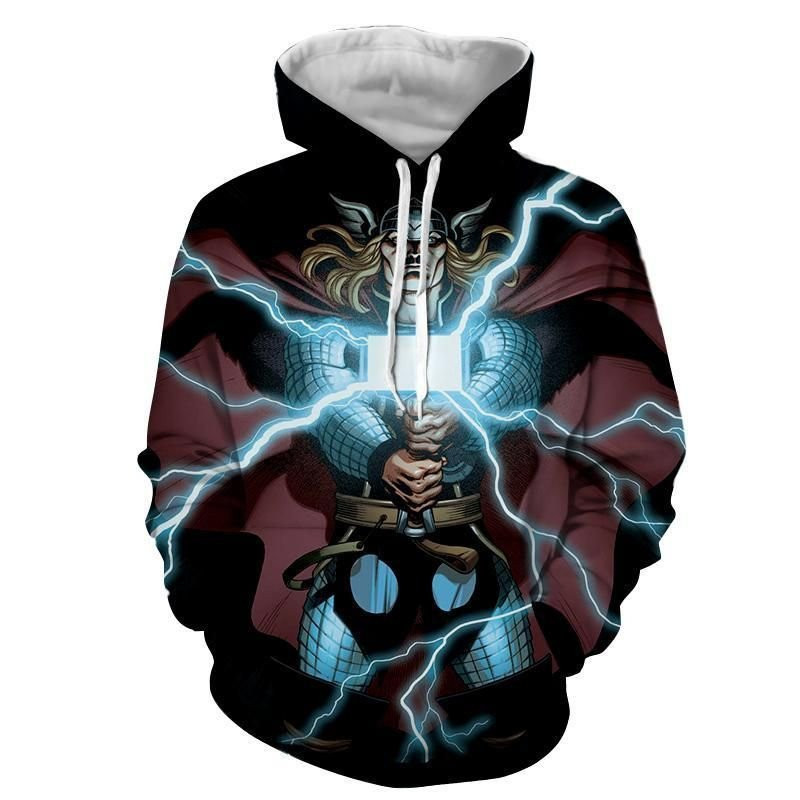 Thunder Thor 3D All Over Print Hoodie & Zip Hoodie