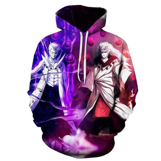 Uchiha Obito Vs Uchiha Madara 3D All Over Print Hoodie & Zip Hoodie