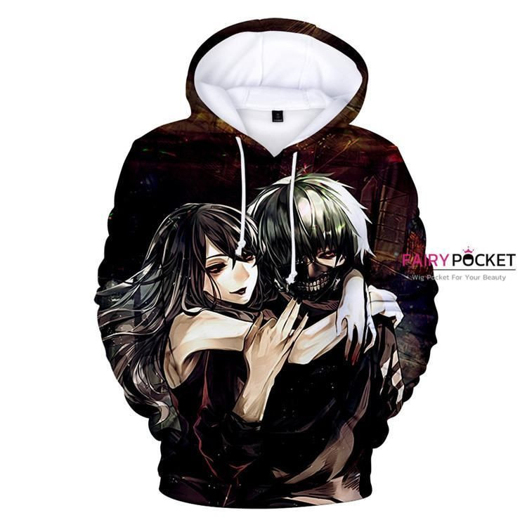 Tokyo Ghoul Rize Kamishiro Ken Kaneki 3D All Over Print Hoodie & Zip Hoodie