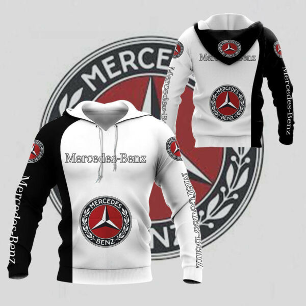 Mercedes Benz Shirt 472, 3d Hoodie Zip Hoodie 510