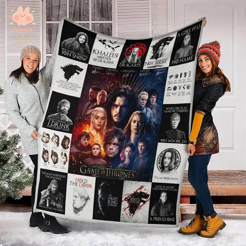 Hold The Door Game Of Thrones Fleece Sherpa Blanket