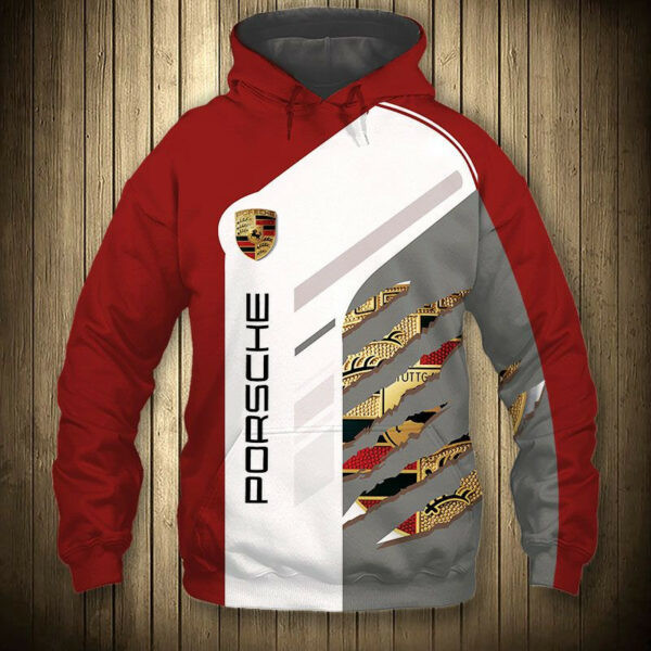 Porsche Sport Car 6k952 Cartoon 3d Hoodie Zip Hoodie 2803
