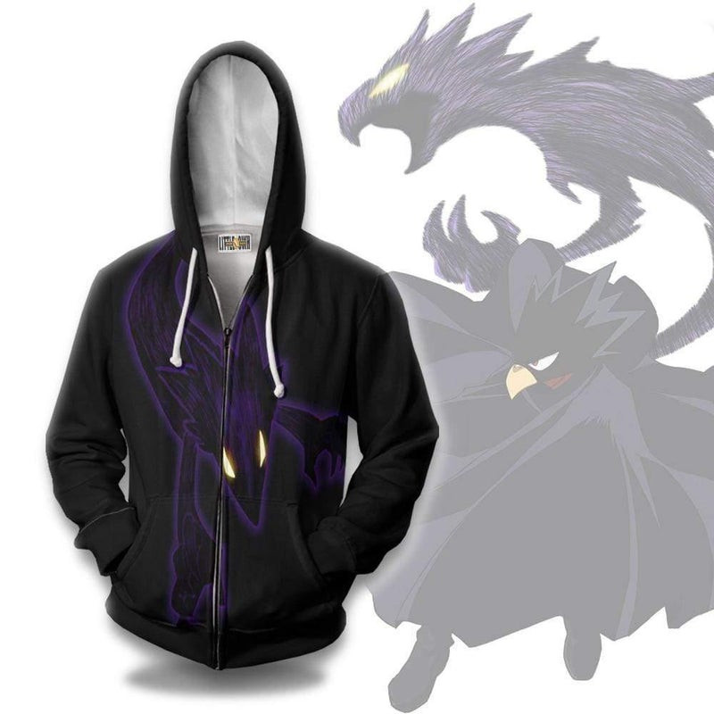 Fumikage Tokoyami Cosplay Costume My Hero Academia 3D All Over Print Hoodie & Zip Hoodie
