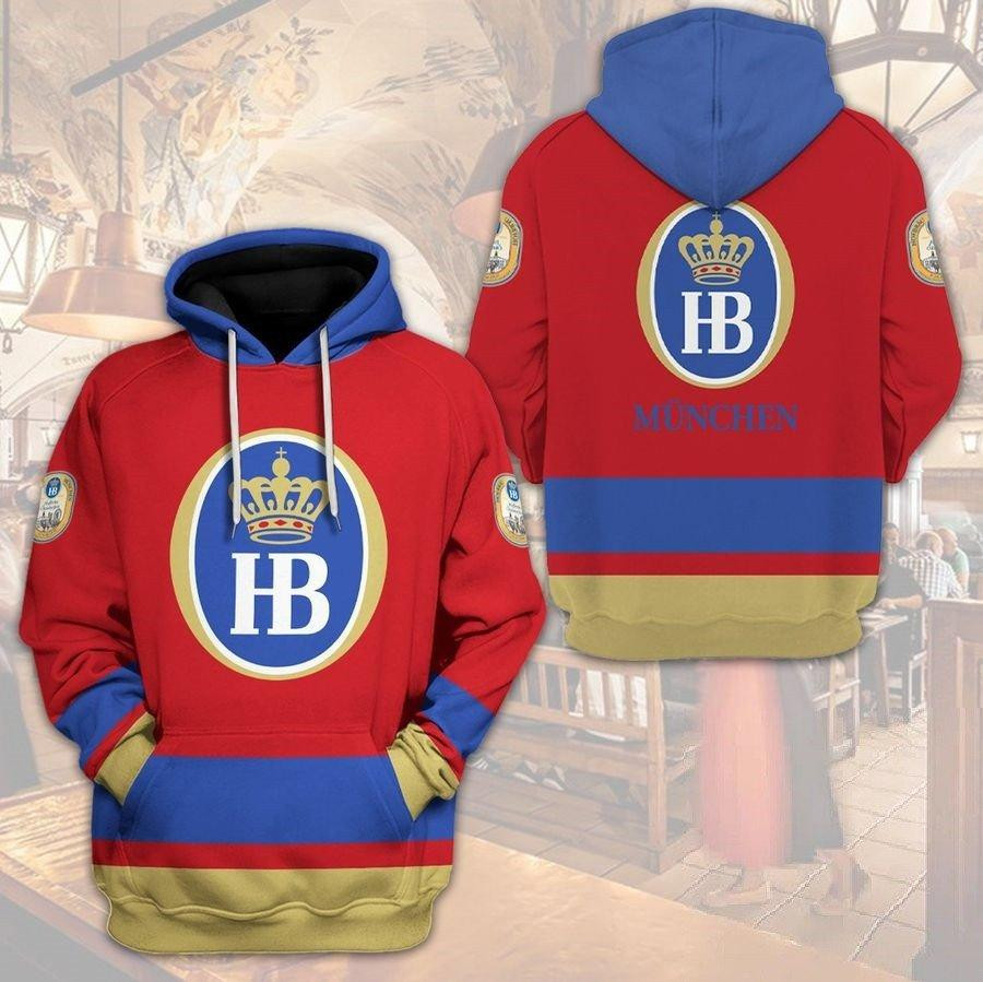 Hb Hofbrau Munchen Beer 3d All Over Print Hoodie 369