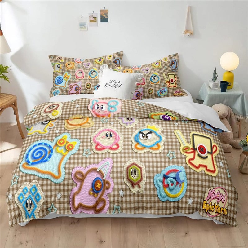 Kirby Bedding Set Kirby Epic Yarn Items In Sewing Duvet Covers