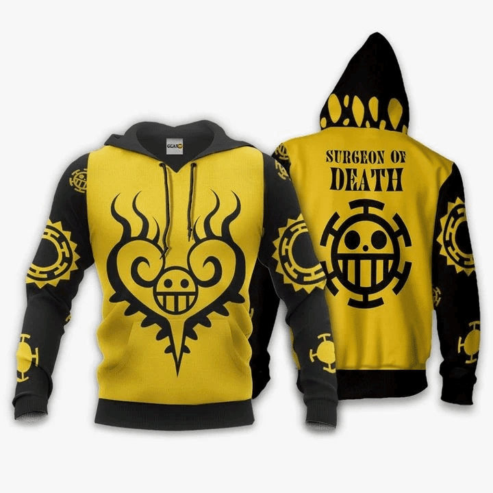 Trafalgar D Law One Piece Surgeon Of 3d Hoodie Zip Hoodie