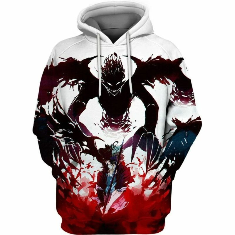 Asta Demon Form Over Print 3d Hoodie Zip Hoodie