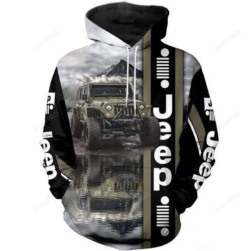 Jeep Pullover And 3D All Over Print Hoodie & Zip Hoodie