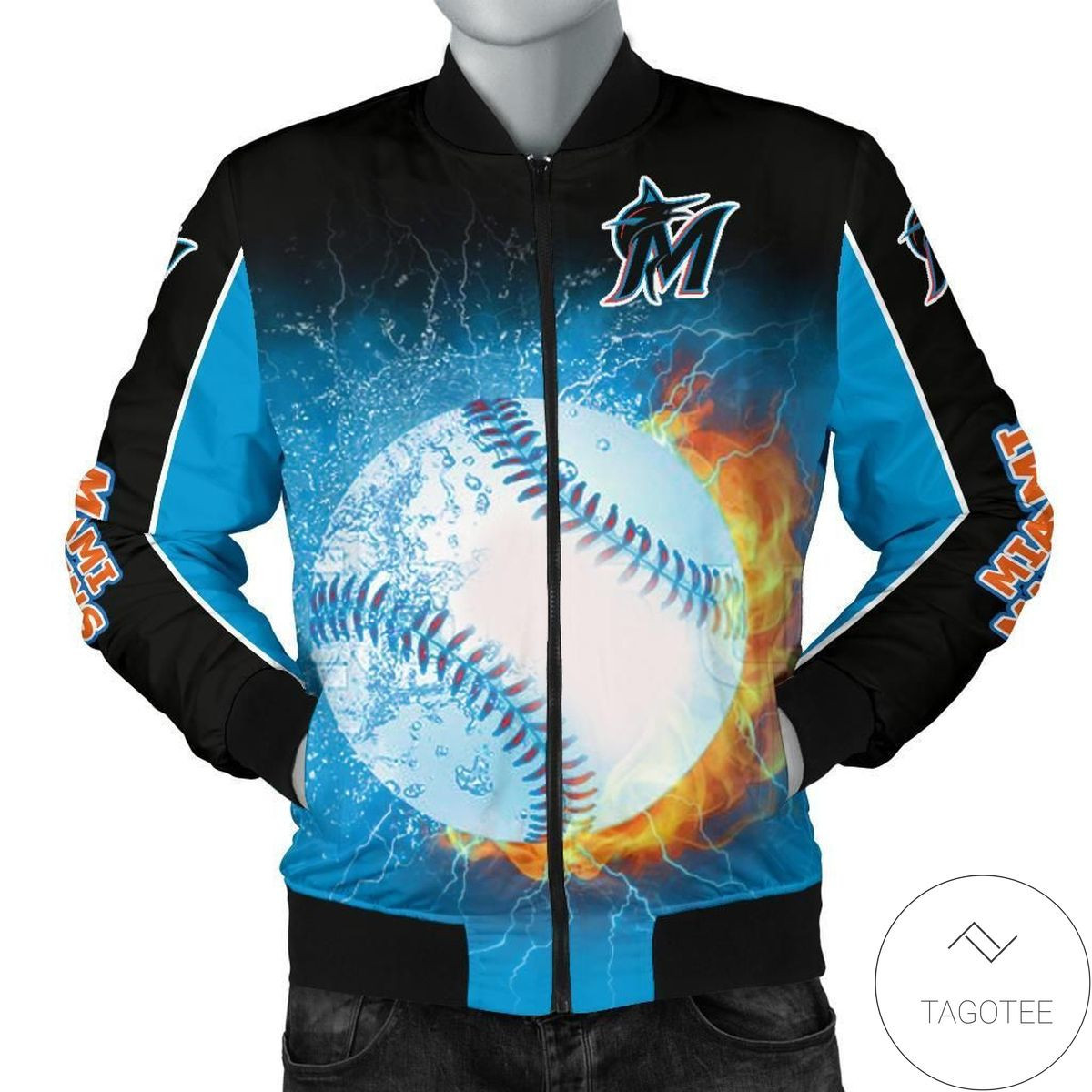 Miami Marlins Bomber Jacket V8