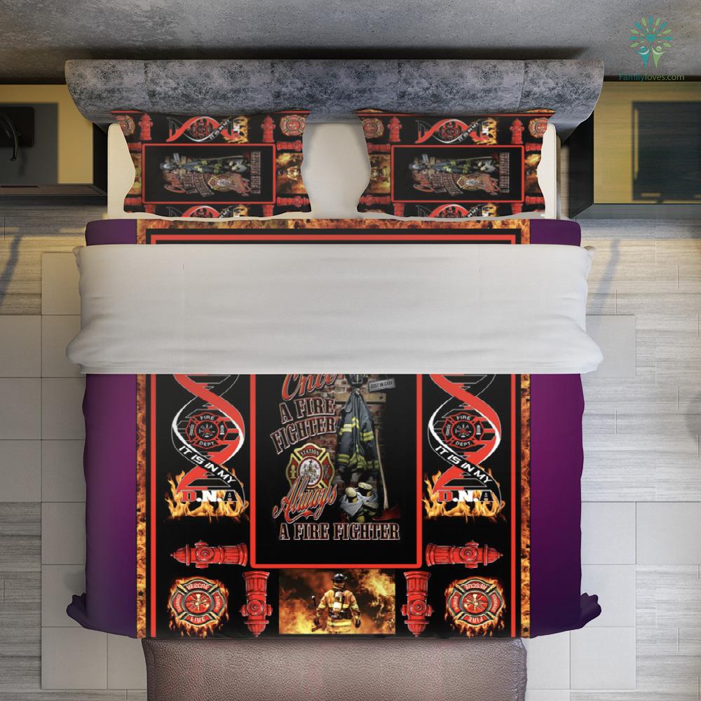 Firefighter Bedding Set Once A Firefighter Always A Firefighter Duvet Covers Black