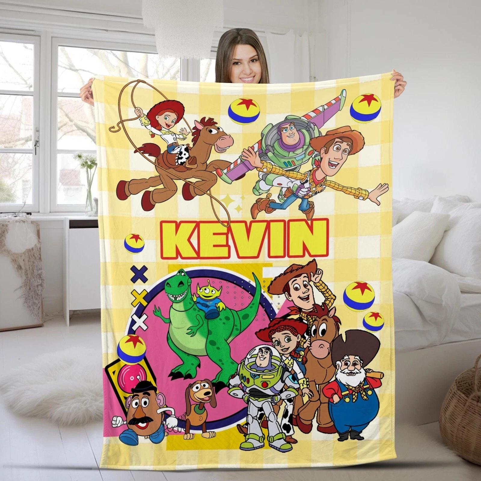 Personalized Pixar Toy Story Fleece Sherpa Blanket