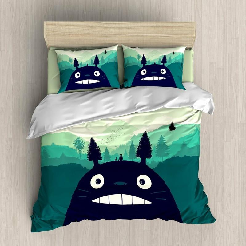 SGhibli Bedding Set My Neighbor Totoro In The Forest Duvet Covers