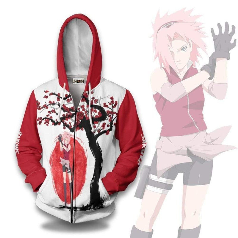 Sakura Haruno 3D All Over Print Hoodie & Zip Hoodie