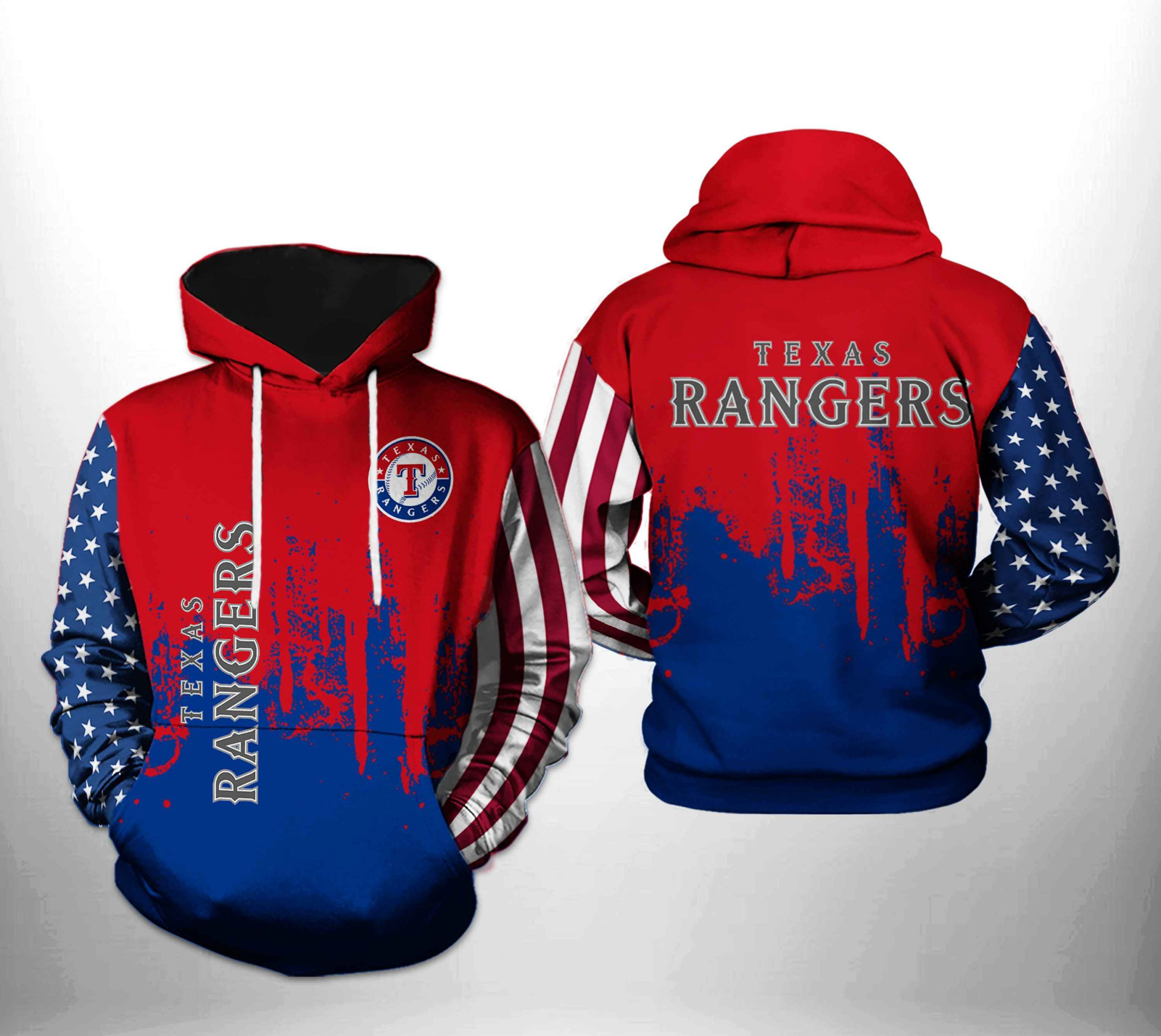 Texas Rangers MLB Team US 3D All Over Print Hoodie & Zip Hoodie