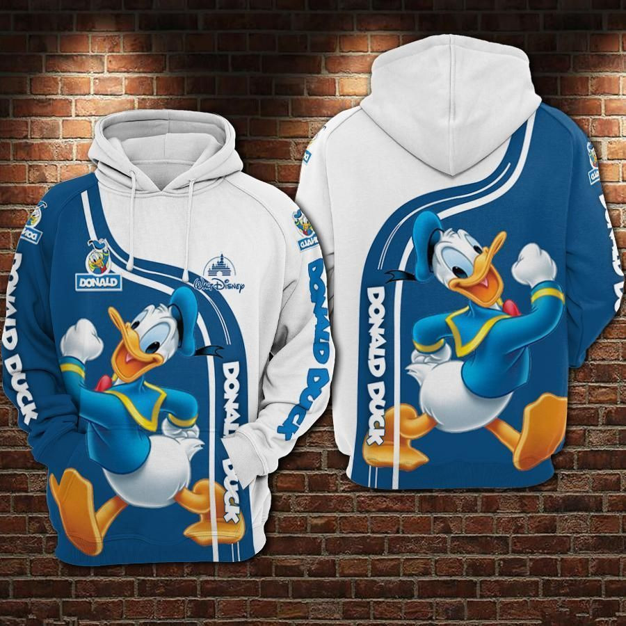Donald Duck Movies Over Print 3d Hoodie Zip Hoodie 71