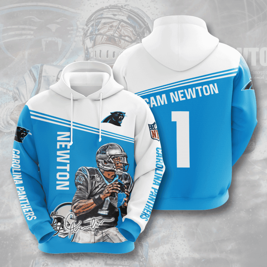 Carolina Panthers Cam Newton 1 3D All Over Print Hoodie & Zip Hoodie