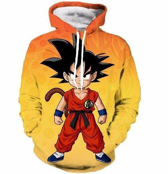 Dragon Ball Kid Goku 3D All Over Print Hoodie & Zip Hoodie