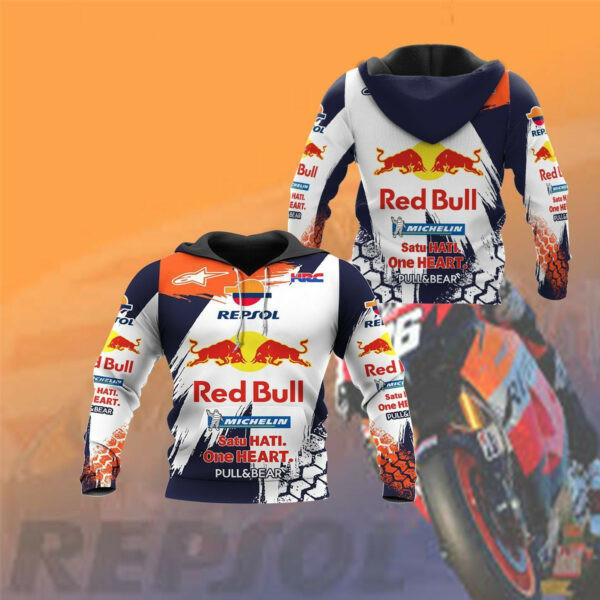 Repsol Honda Shirt 116, 3d Hoodie Zip Hoodie 2581
