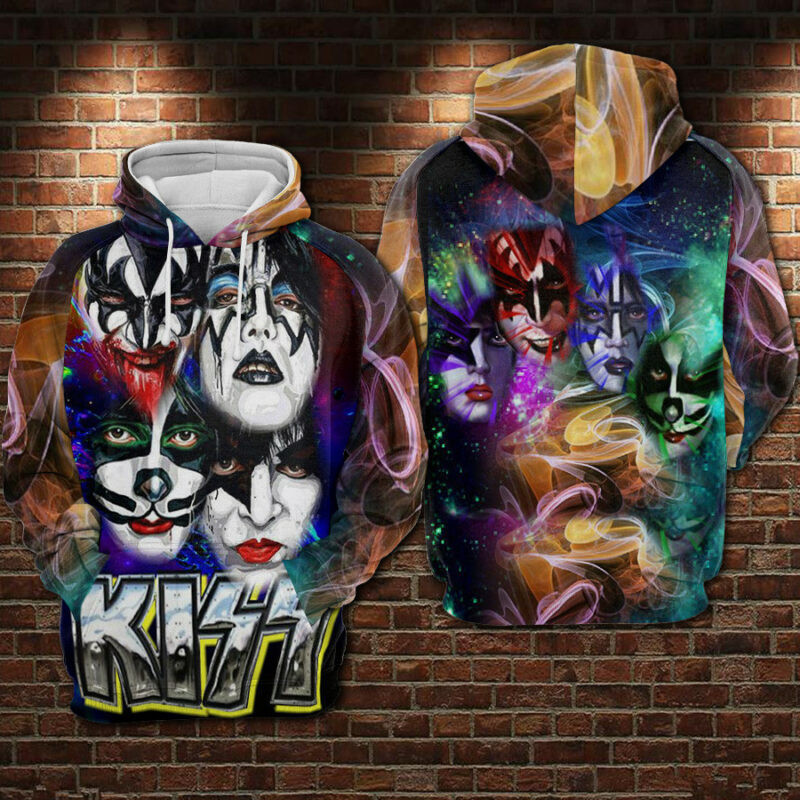 The Kiss Band Galaxy Hoodie Zip Hoodie