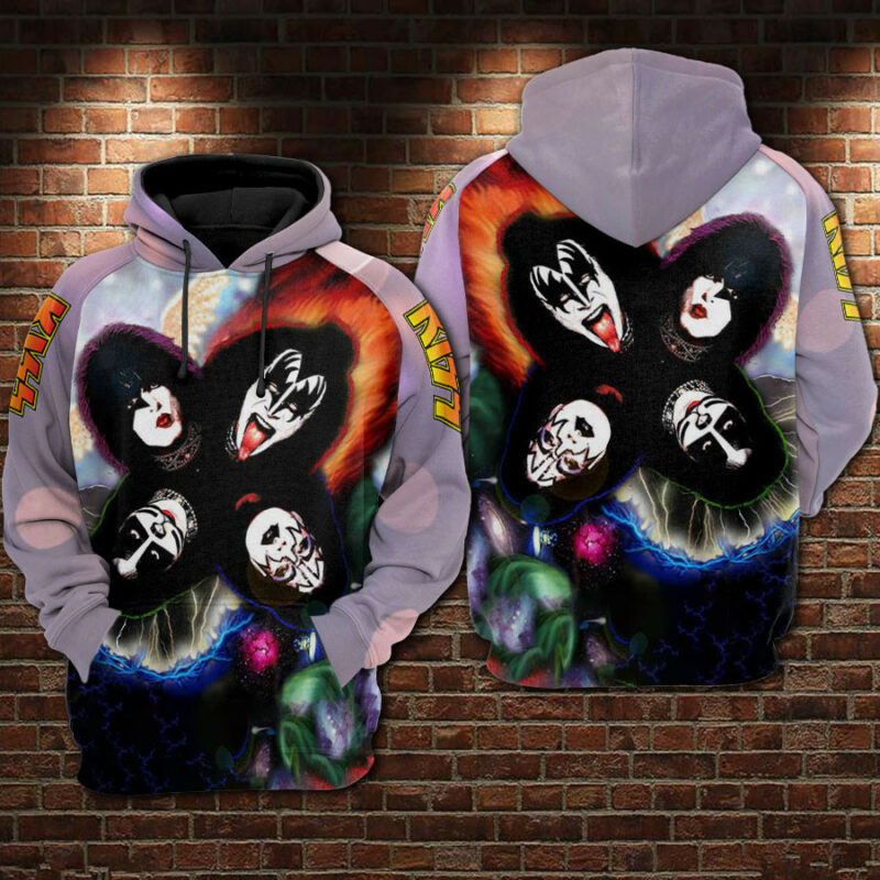 Kiss Band Hoodie Zip Hoodie