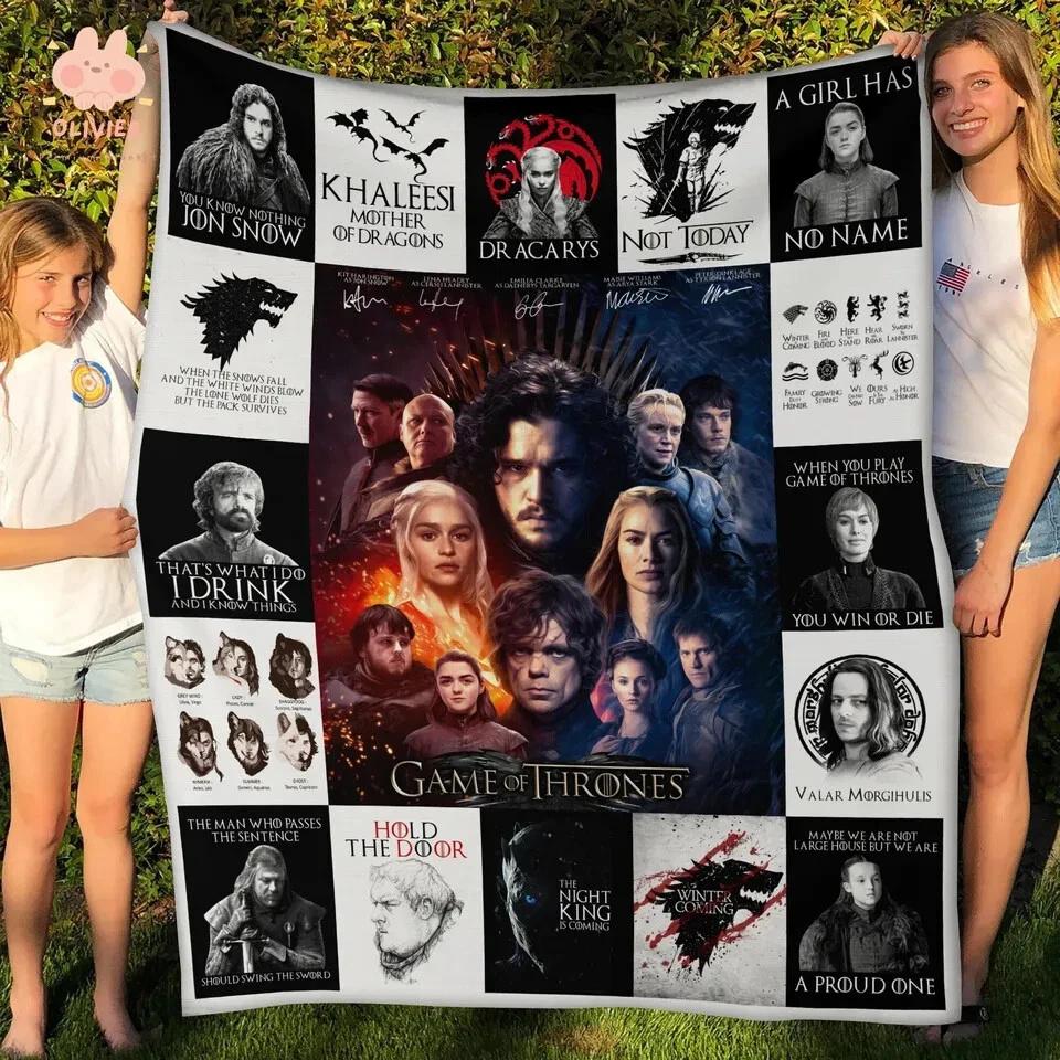 Hold The Door Game Of Thrones Fleece Sherpa Blanket