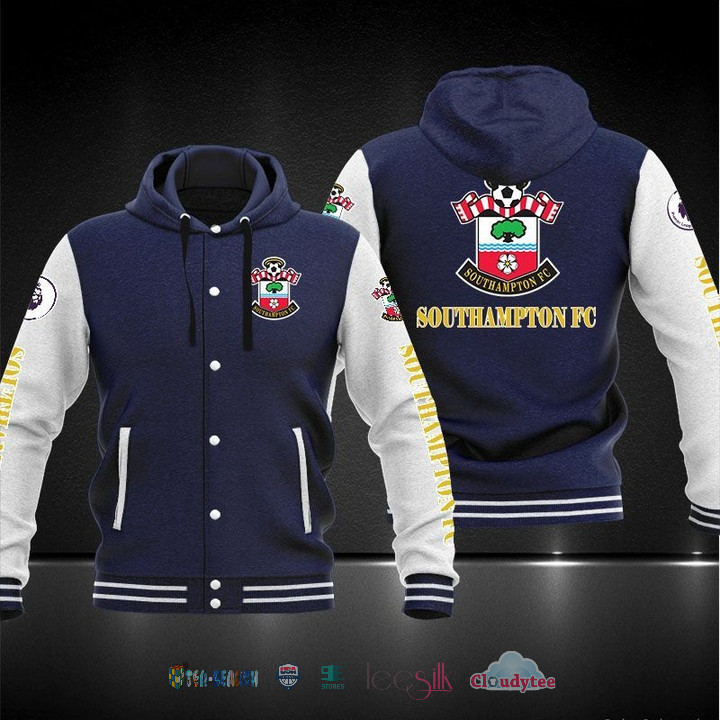 Southampton FC Dark Blue Grey Baseball Jacket