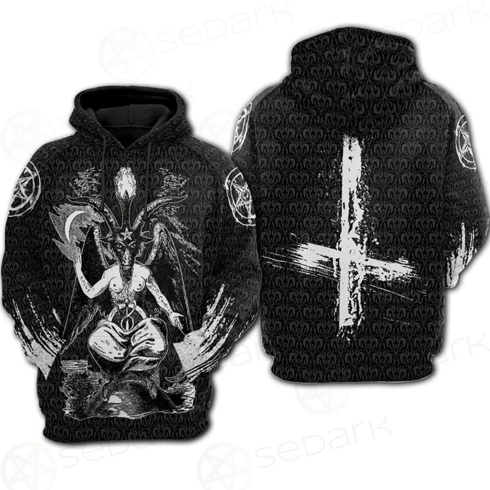 LUCIFER PENTAGRAM 3D All Over Print Hoodie & Zip Hoodie