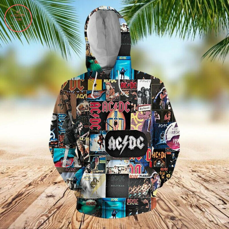 Acdc Collage 3d Hoodie Zip Hoodie