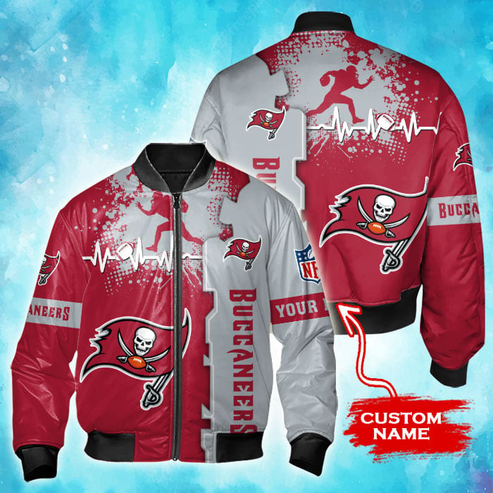 Tampa Bay Buccaneers Personalized Thick Bomber Jacket CSBBT171