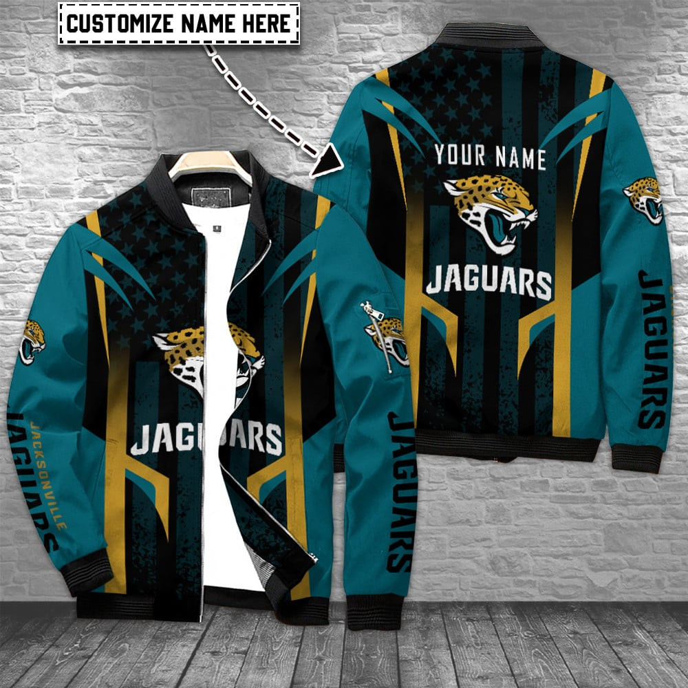 Jacksonville Jaguars Personalized Bomber Jacket BG770