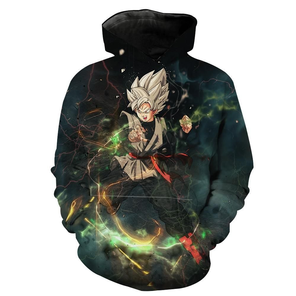 Ultra Instinct Goku Black 3D All Over Print Hoodie & Zip Hoodie