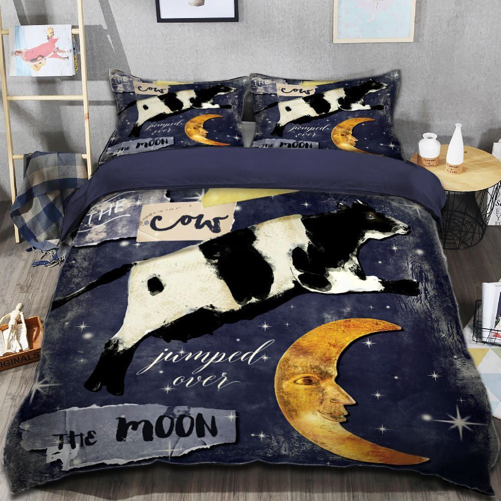 Cow Bedding Set Cow Jumped Over The Moon Duvet Covers