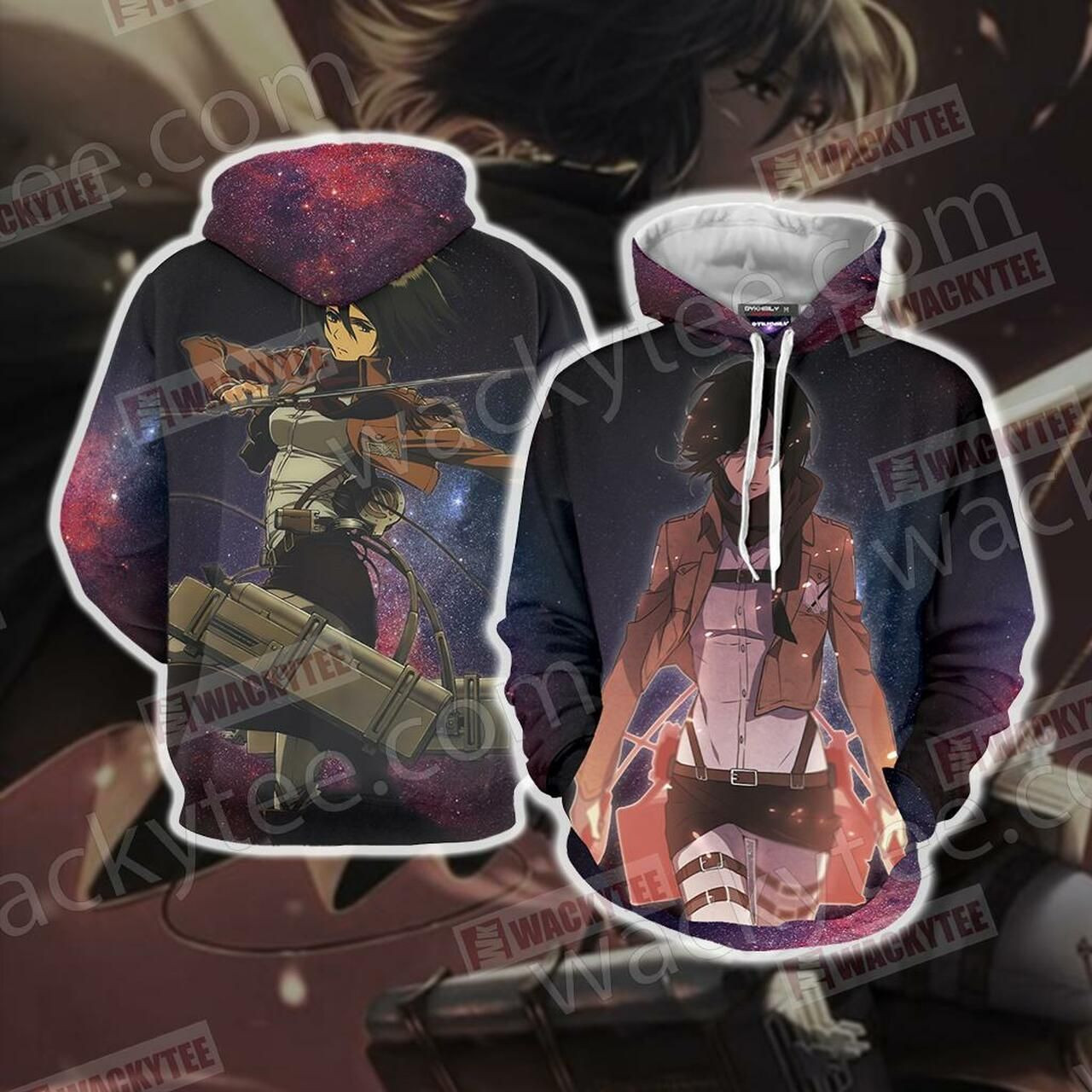 Attack On Titan – Mikasa Unisex 3D All Over Print Hoodie & Zip Hoodie