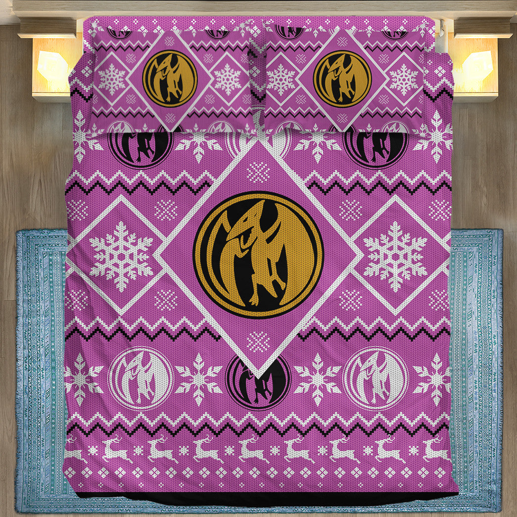 Power Ranger Bedding Set Mighty Morphin Pink Power Ranger Duvet Covers