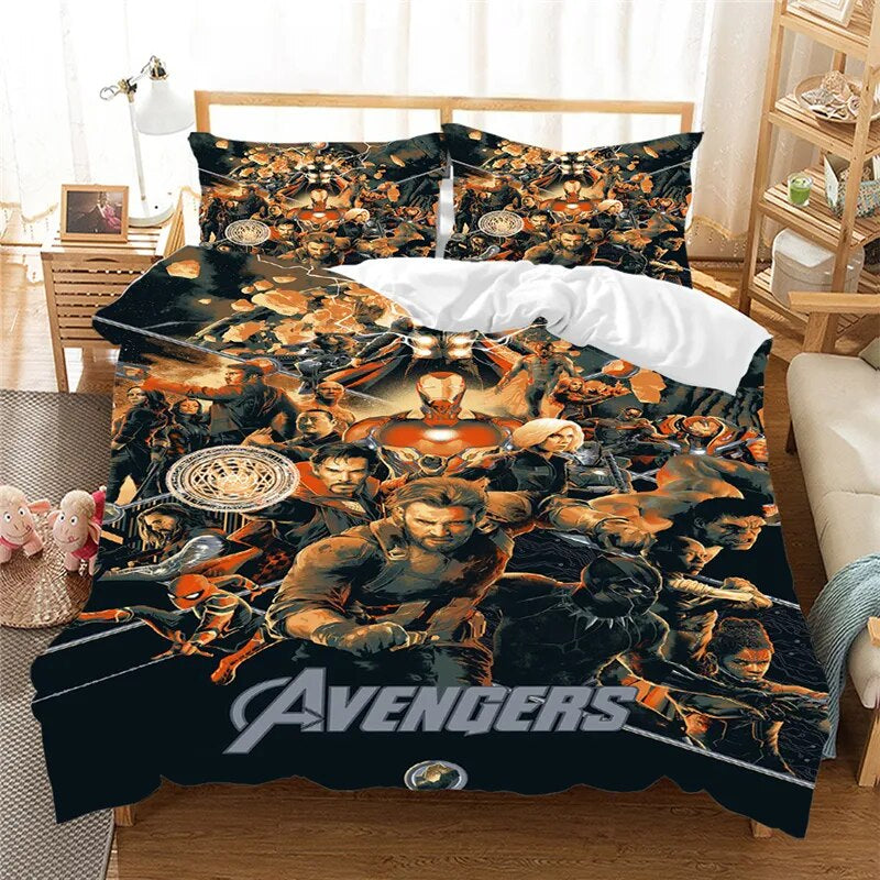 MV Bedding Set Avengers All Heros Pattern Duvet Covers