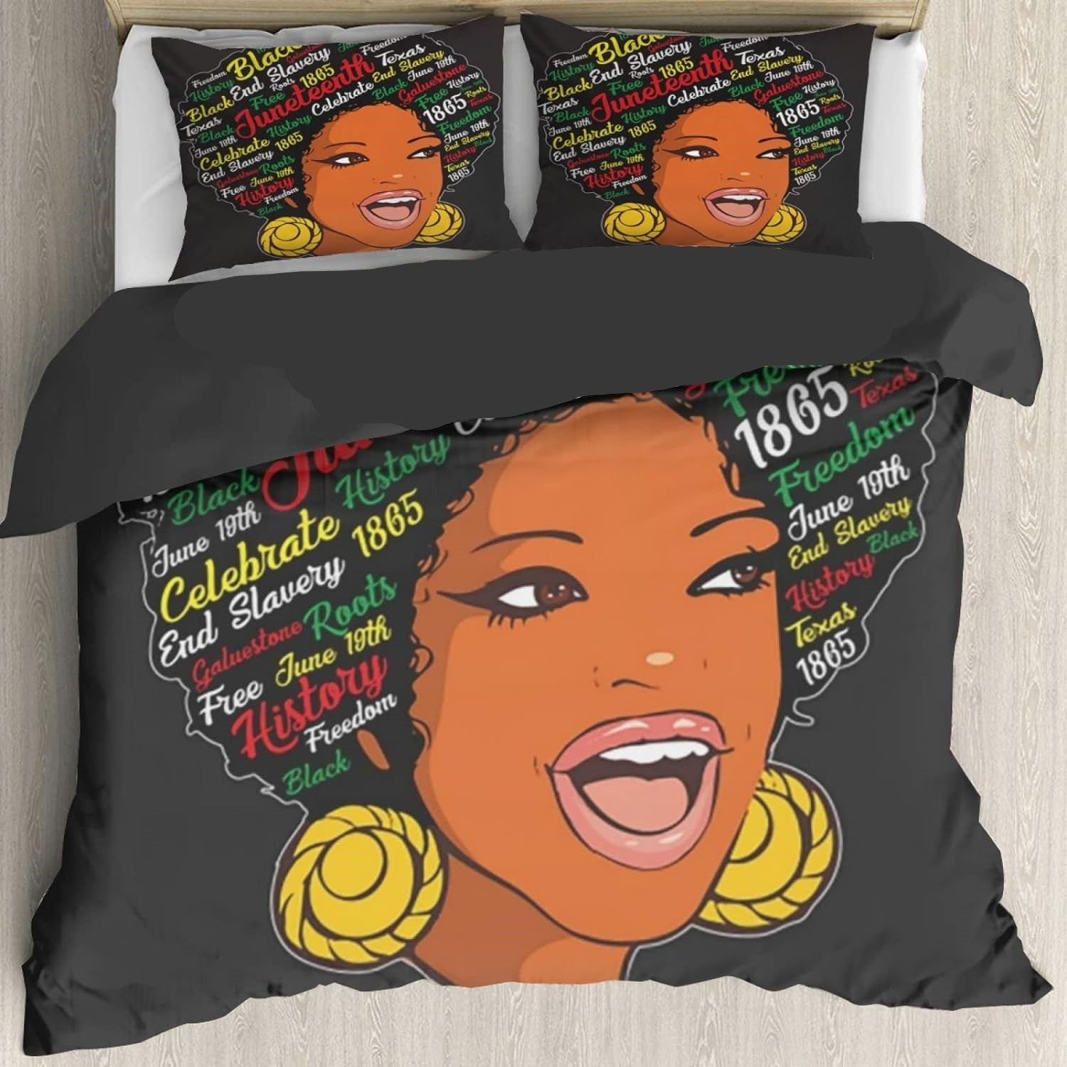 Juneteenth Bedding Set Juneteenth Black History Month Magic Queen Duvet Covers