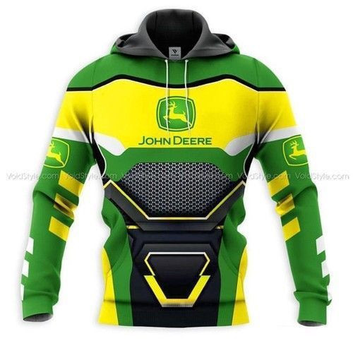 John Deere Zip 3D All Over Print Hoodie & Zip Hoodie