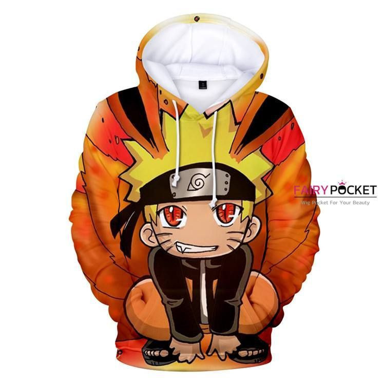 Naruto Uzumaki Naruto Orange 3D All Over Print Hoodie & Zip Hoodie