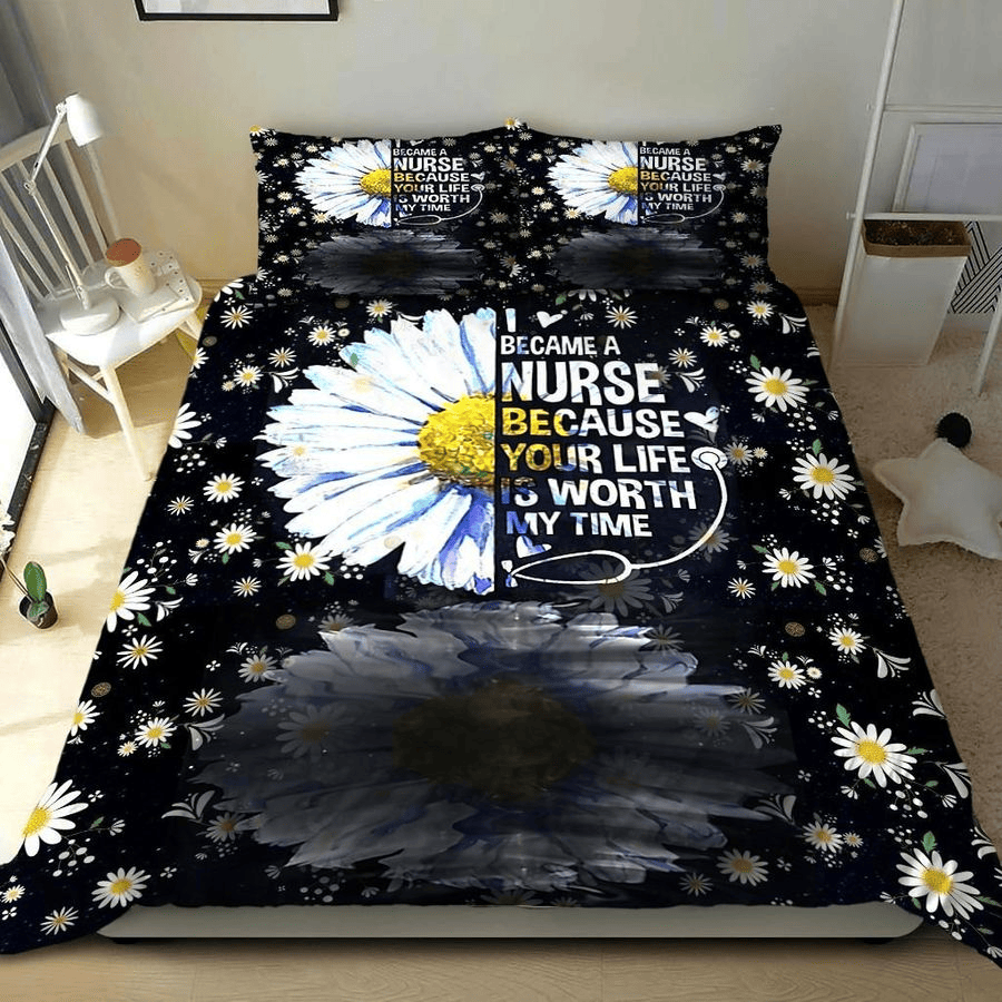 Nurse Bedding Set Your Life Is Worth My Time Duvet Covers