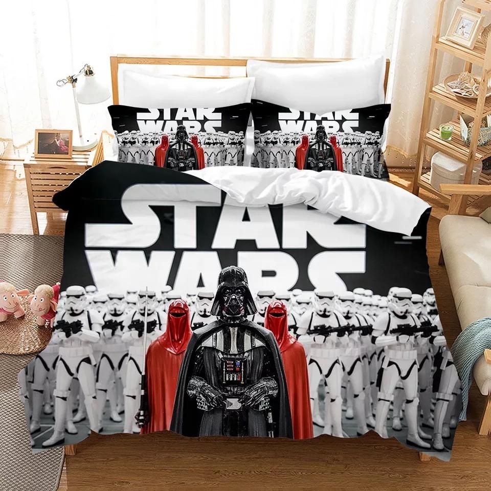 SW Bedding Set Darth Vader And Stormtrooper Graphic Duvet Covers