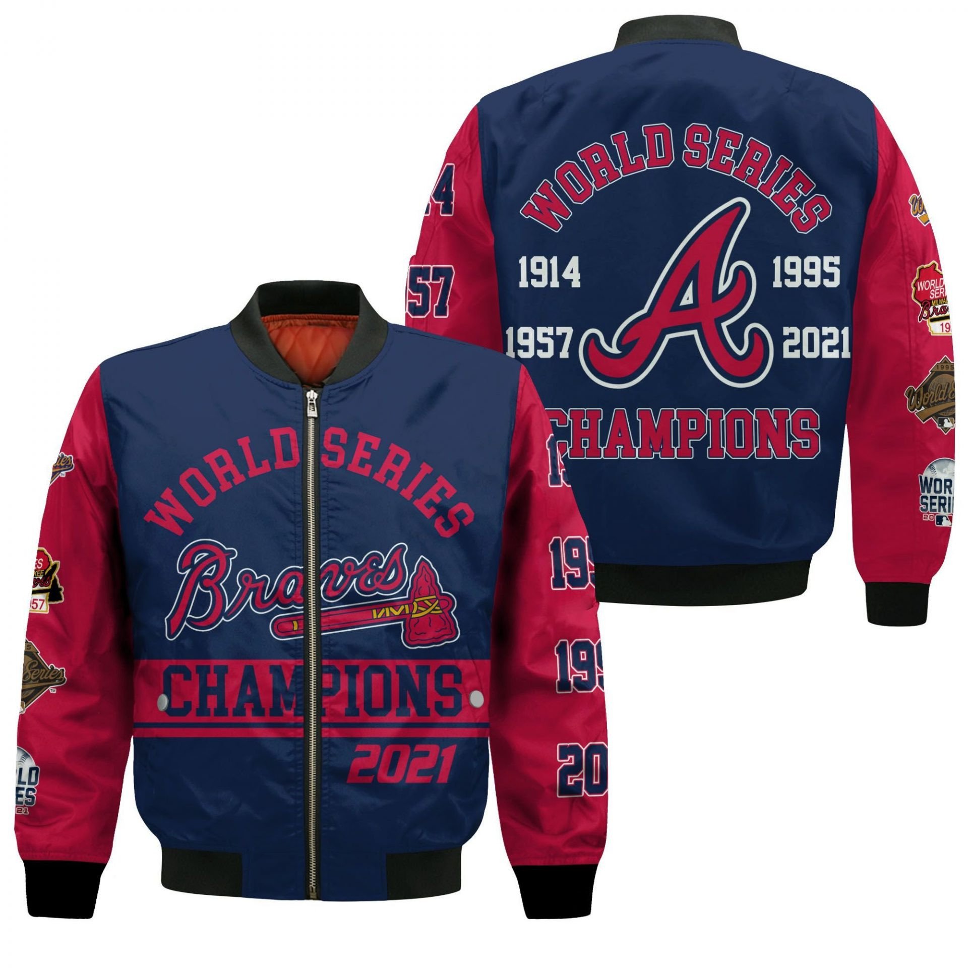 Atlanta Braves 2021 World Series Champions Bomber Jacket